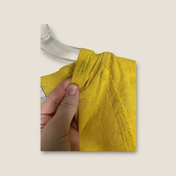 Zyia Active Yellow V Neck Hoodie Size Small - Picture 5 of 7